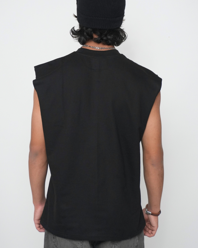 Devil's Sleeveless Tshirt - Black