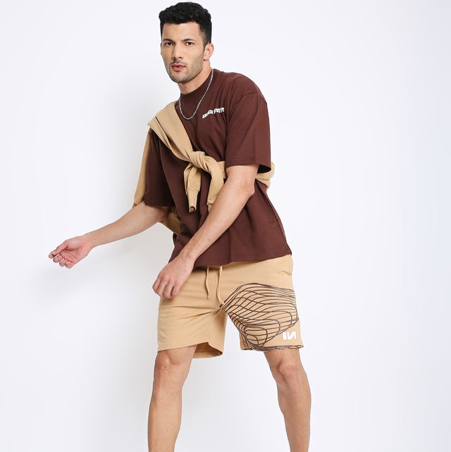 Brown Oversized T-shirt