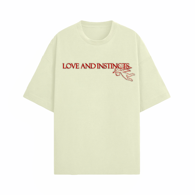 Love and Instincts Oversized T-Shirt  - Sand