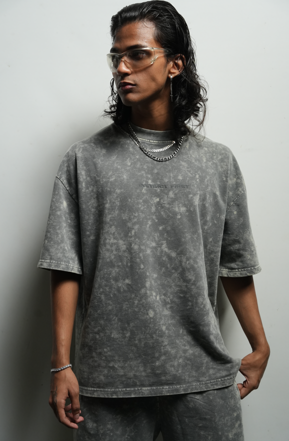 GRAPHITE washed oversized T-shirt