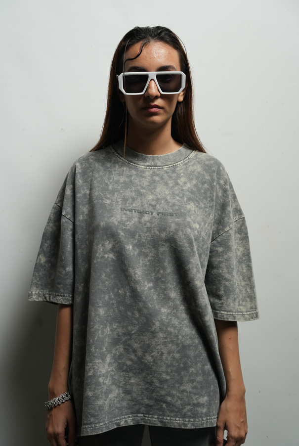 GRAPHITE washed oversized T-shirt