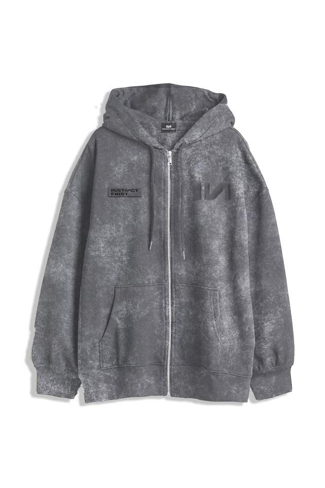 GRAPHITE Washed Oversized Hoodie