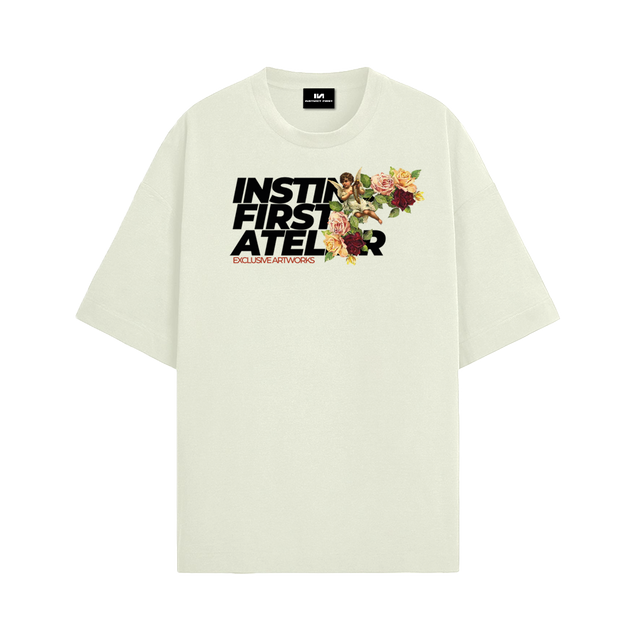 Exclusive Artworks Oversized T-shirt- Off-White