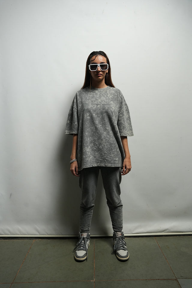 GRAPHITE washed oversized T-shirt