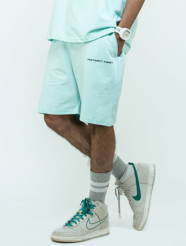 Oversized Shorts - Pacific Aqua - Instinct First