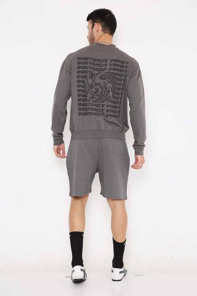 Sweatshirt - Steel Grey - Instinct First