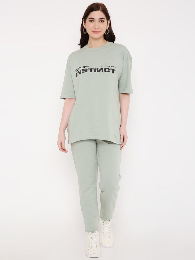 Green Oversized T-shirts 